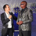 Alessandro Nomellini con Mathew Knowles alla Cena di Gala